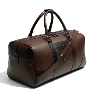 Leather Sports Gym Duffel Bag